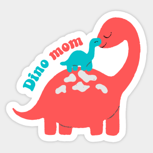 Dino mom - cute cozy Sticker